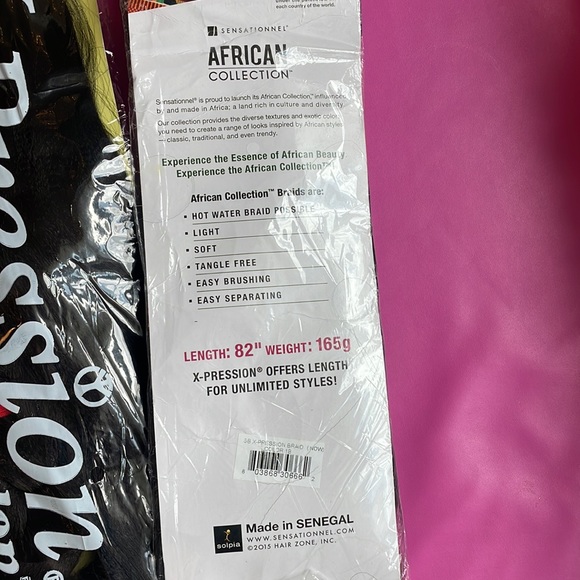 Sensationnel X-pression Braiding Hair Extensions African Collection Color 1B NEW - Picture 9 of 9